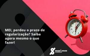 Mei Perdeu O Prazo De Regularização Saiba Agora Mesmo O Que Fazer Souza E Souza - Souza & Souza Contabilidade